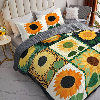 Shineful All Season Quilt 3-Piece Set Happy Sunshine