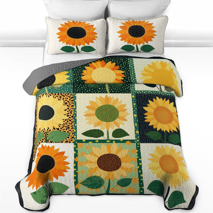 Shineful All Season Quilt 3-Piece Set Happy Sunshine