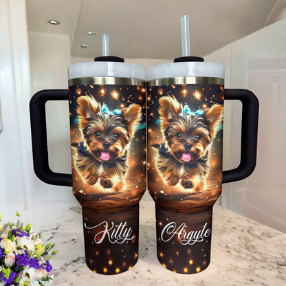 Shineful Personalized Tumbler Luxury My Yorkie