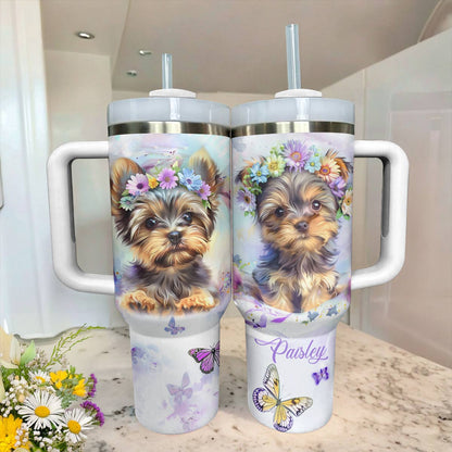 Shineful Personalized Tumbler Darling Yorkie