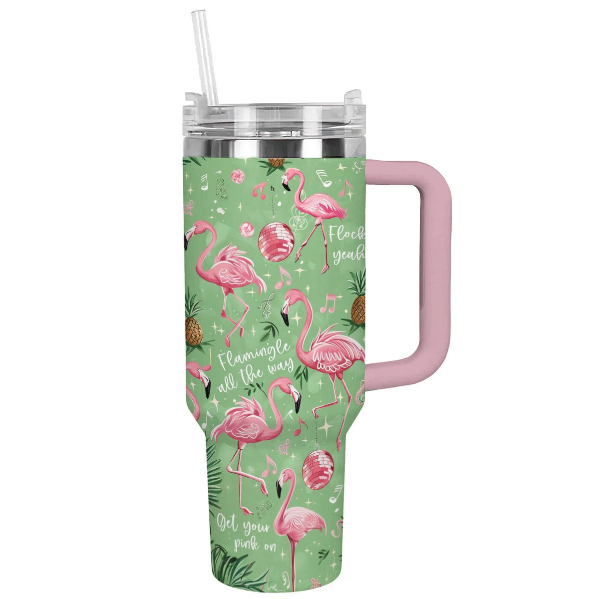 Strahlender Tumbler Disco Dancing Flamingo