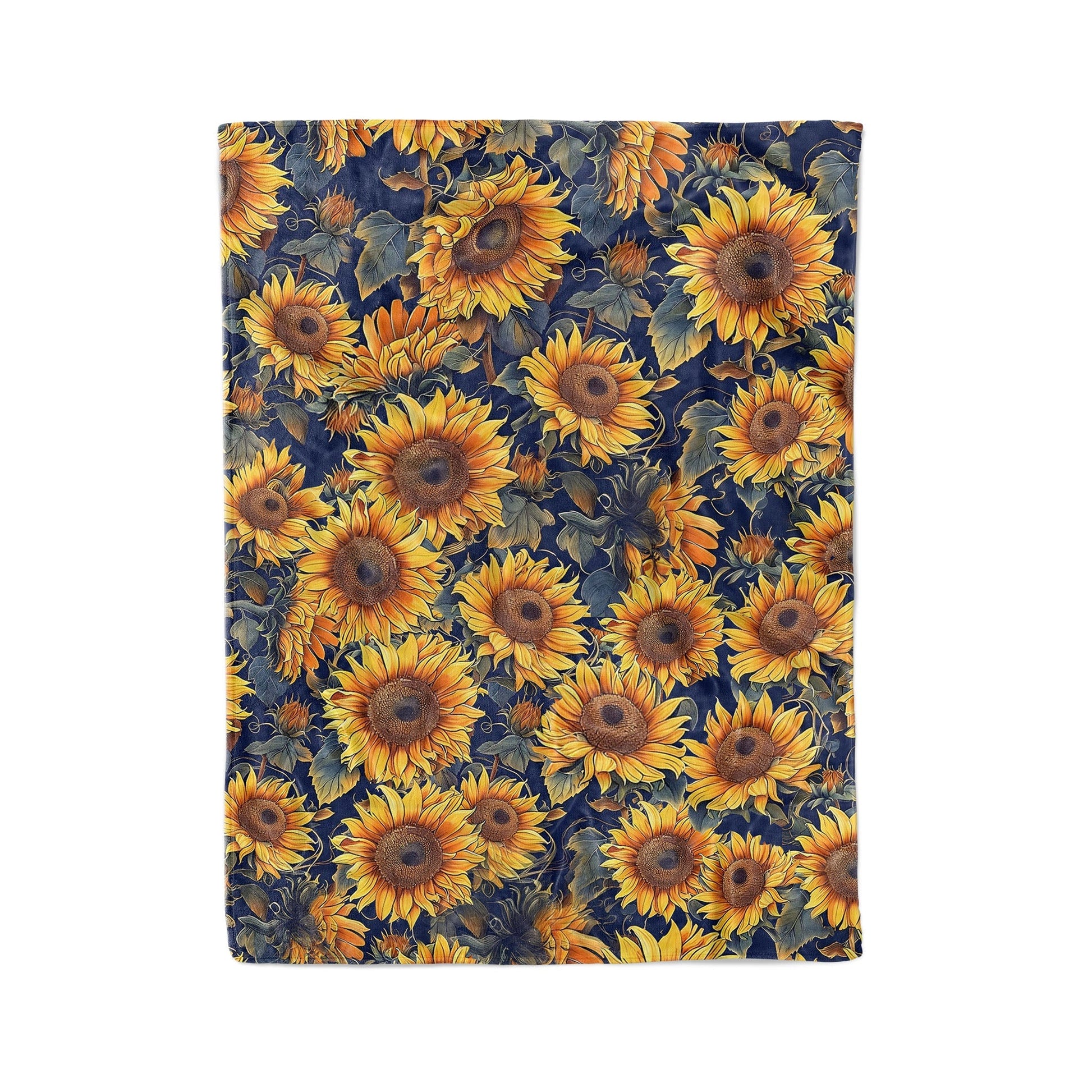 Sunflower Pajabear® Fleece Blanket Gorgeous Sunflowers Mn8 Small - 30X40In