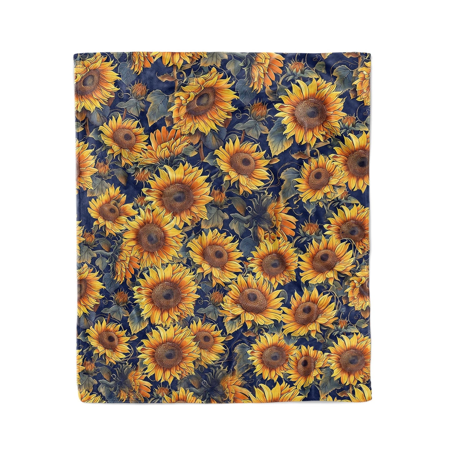 Sunflower Pajabear® Fleece Blanket Gorgeous Sunflowers Mn8 Medium - 50X60In