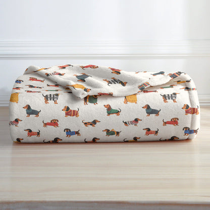 Dachshund Pajabear® Fleece Blanket Pattern Nl09