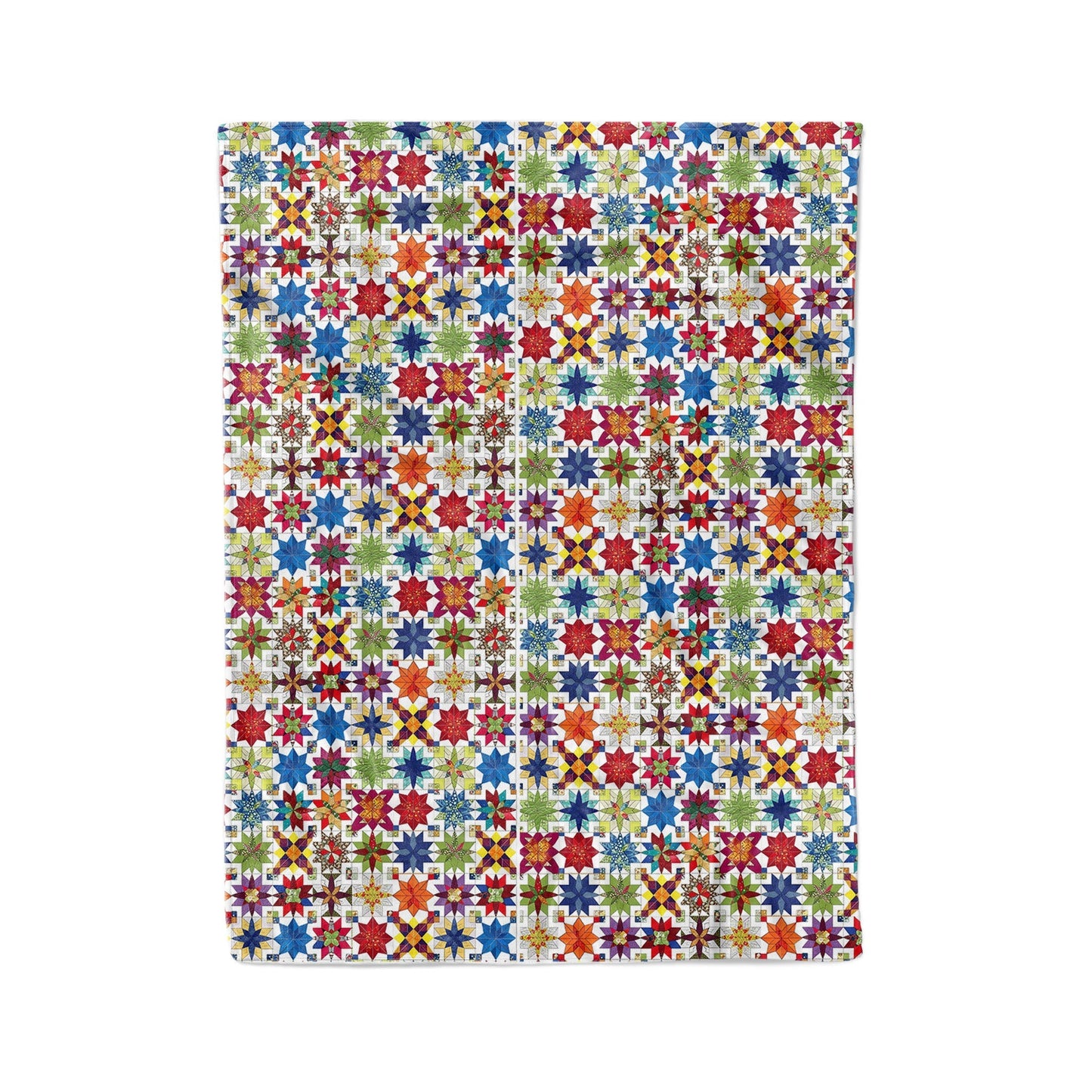 Quilt Pajabear® Fleece Blanket Quilting Block Nl09 Large - 60X80In / White