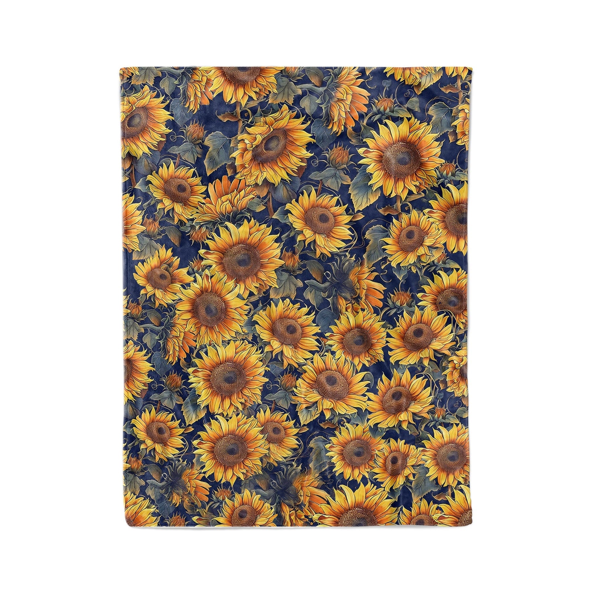 Sunflower Pajabear® Fleece Blanket Gorgeous Sunflowers Mn8 Large - 60X80In