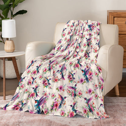 Hummingbird Pajabear® Fleece Blanket Gentle Bird Mn8