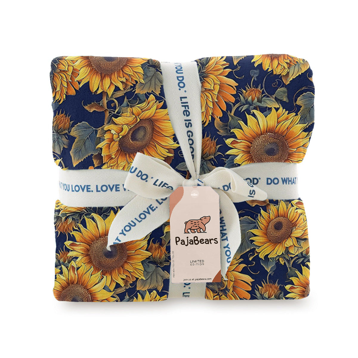 Sunflower Pajabear® Fleece Blanket Gorgeous Sunflowers Mn8